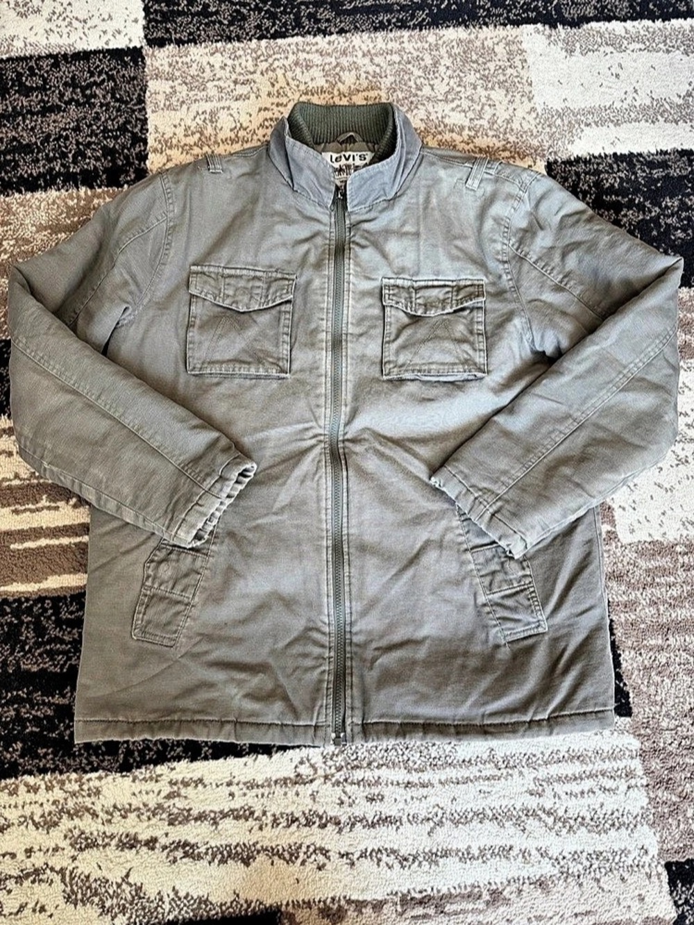 Levi's Men's vintage 1998 - 2003 M-65 style military field jacket quilted liner